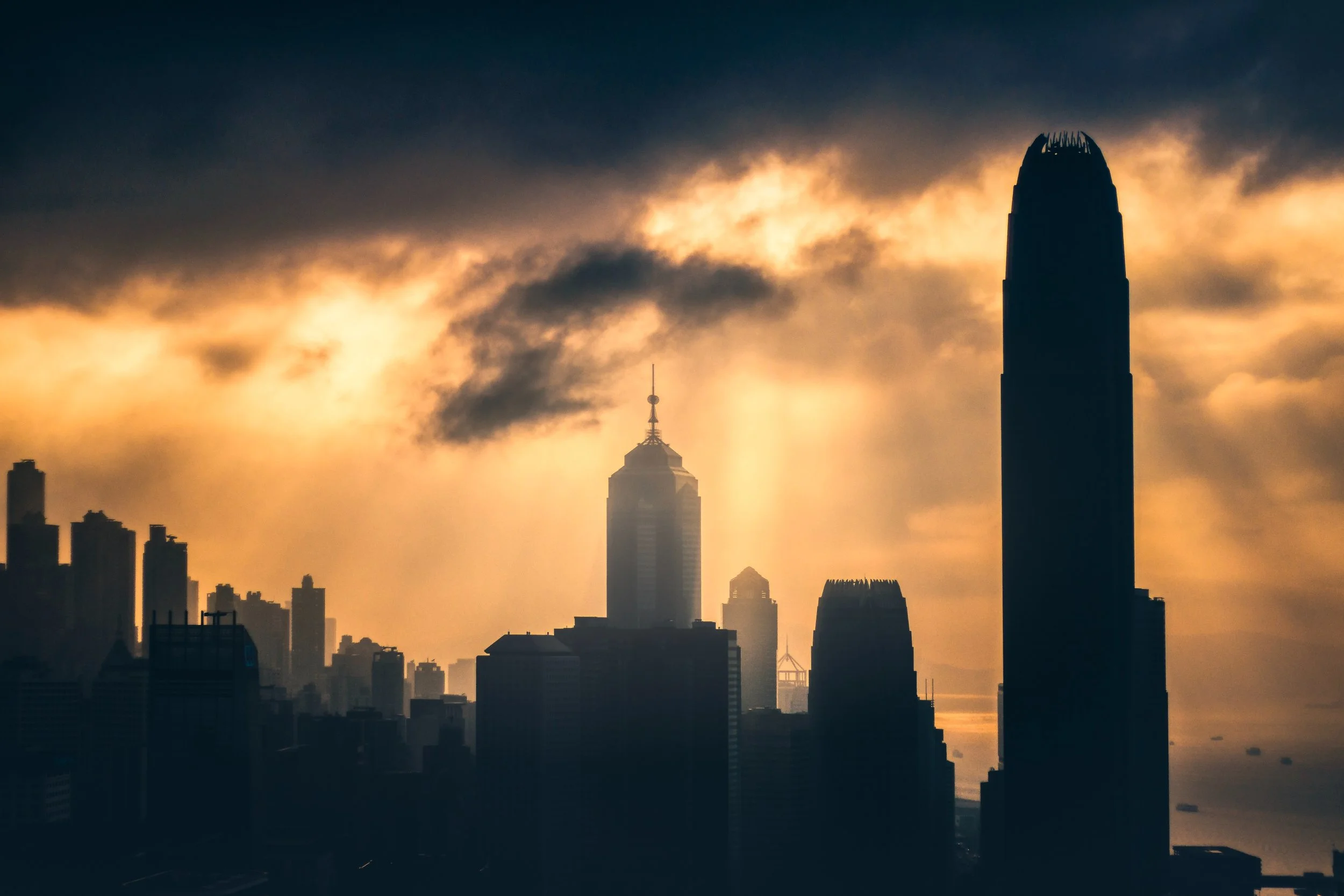 A spooky cityscape.