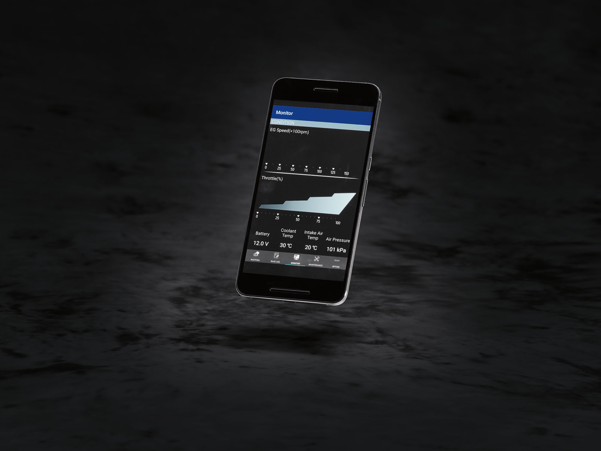 The 2018 Yamaha YZ450F comes with onboard WiFi. Yes that is right! You are able to download the free Yamaha Power Tuner App to your iPhone or Droid device and change fuel and ignition maps along with TPS and RPM’s in 500 increments. 