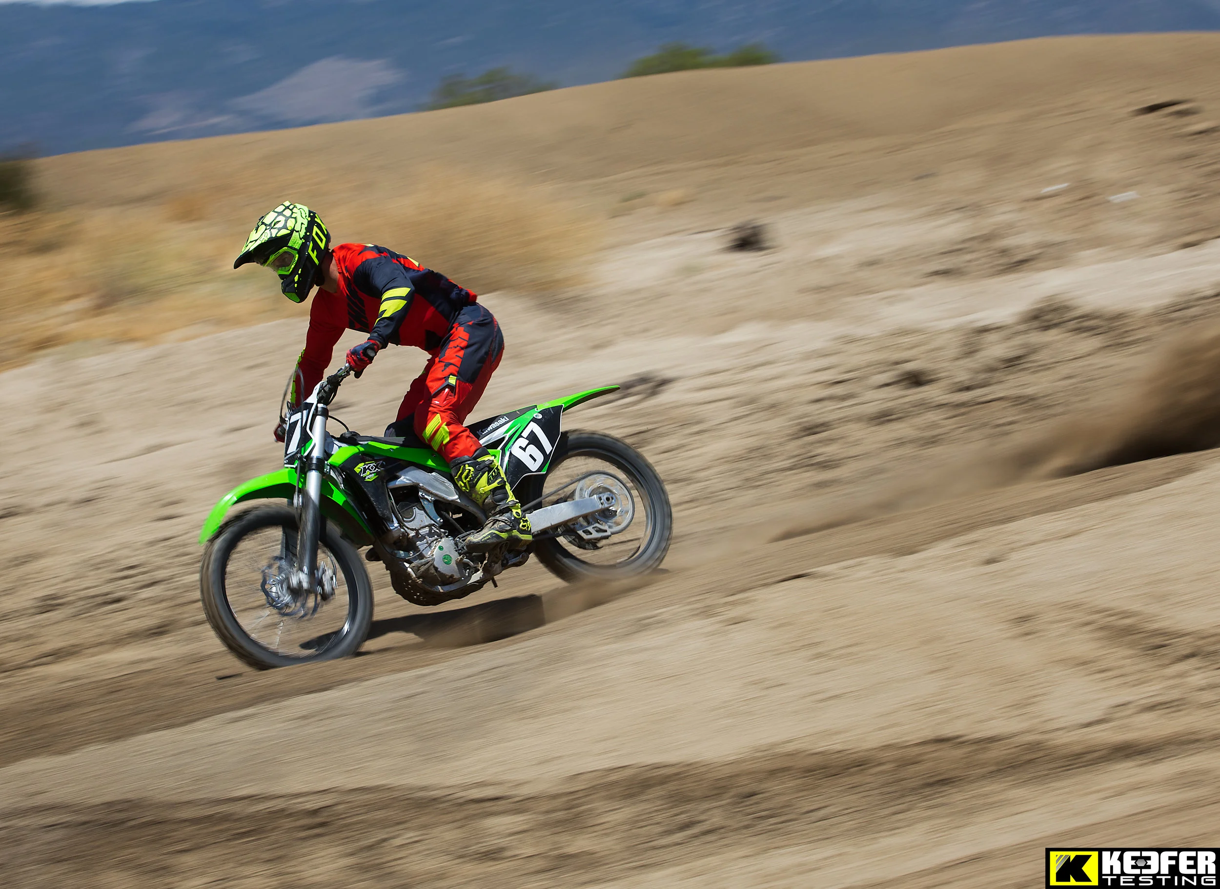The Showa suspension was put to the test (as you can see) during the course of the test. 