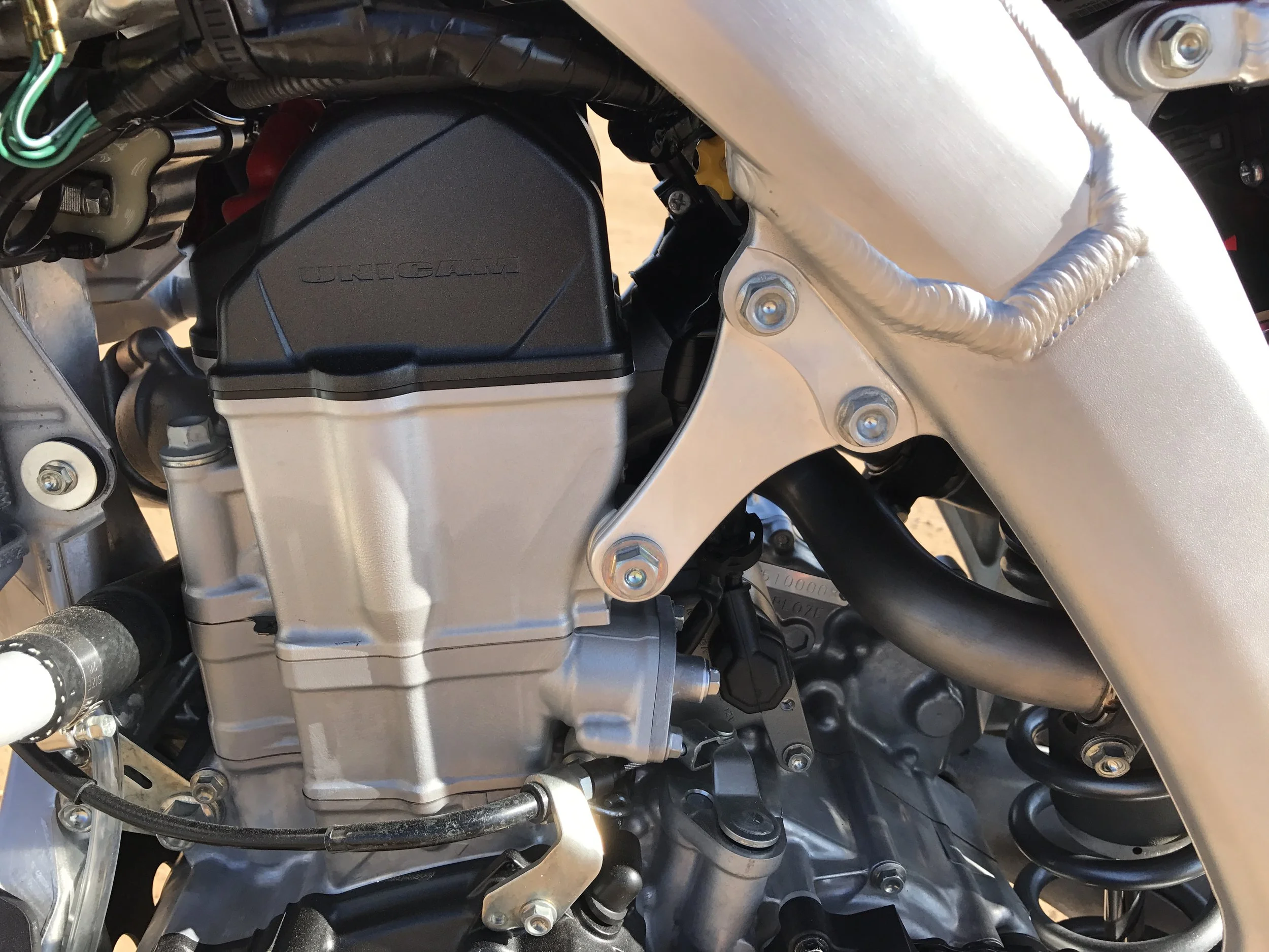 The updated hangers are a welcome change to the 2018 CRF450R, even though most of you 2017 Honda riders most likely already did this to your machine.