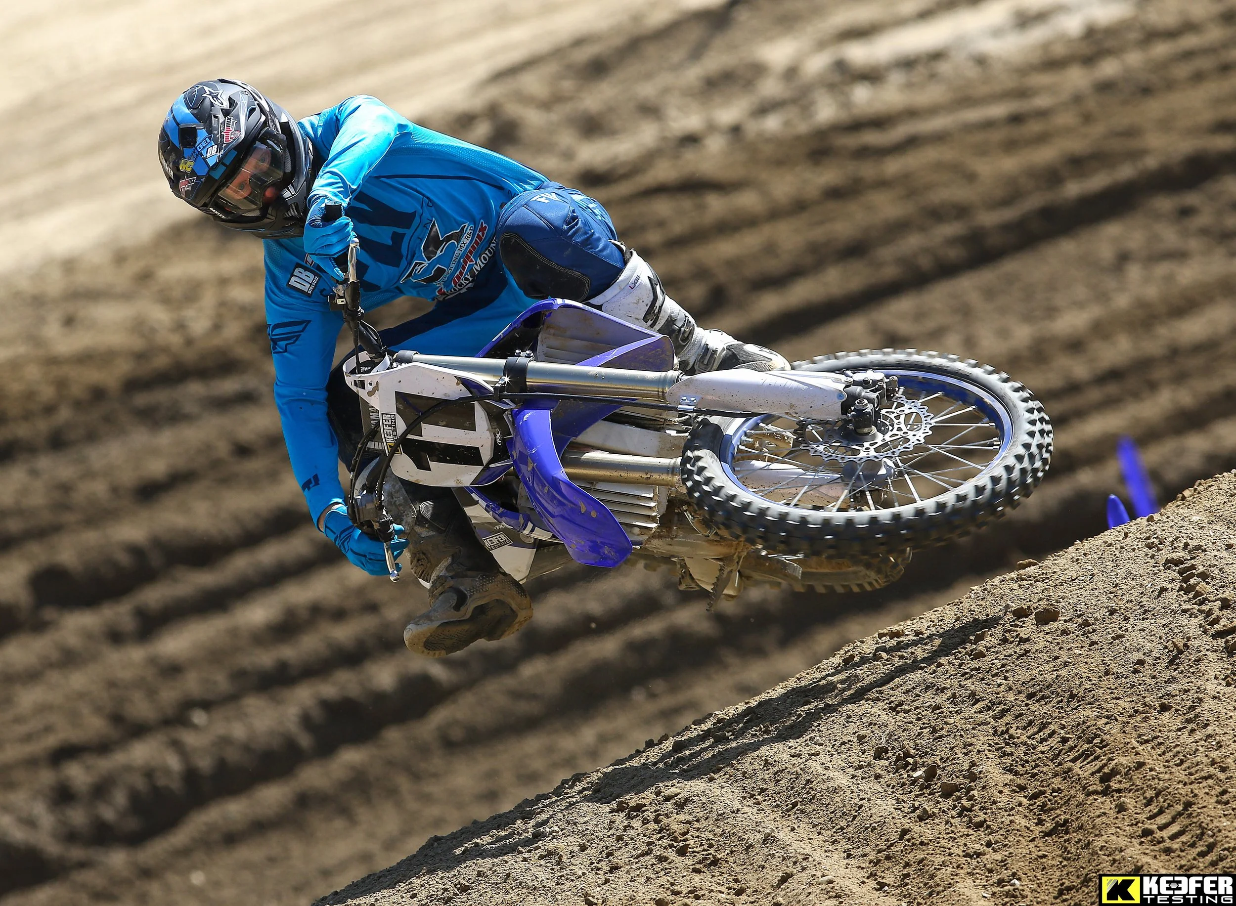 No this is NOT Travis Preston! But...... We did put his number on our test bike, so he could see what his bike would look like with a rider who could actually scrub. 
