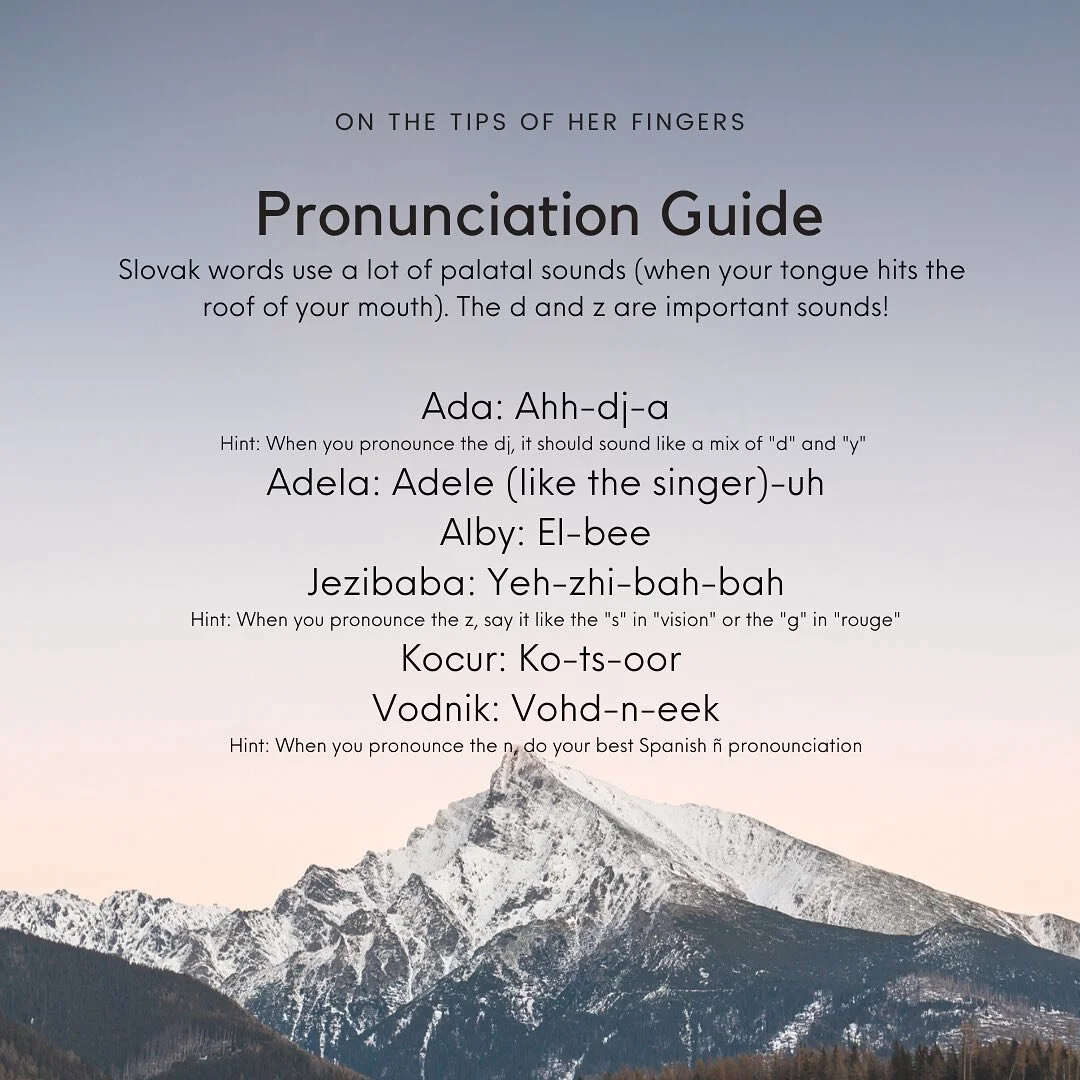 Do you want to learn more about the characters you&rsquo;ll meet in the novel? 🧚🏽&zwj;♀️

There are many more creatures and humans and everything in between than what you see here, but I&rsquo;m sharing this pronunciation guide to get you excited! 