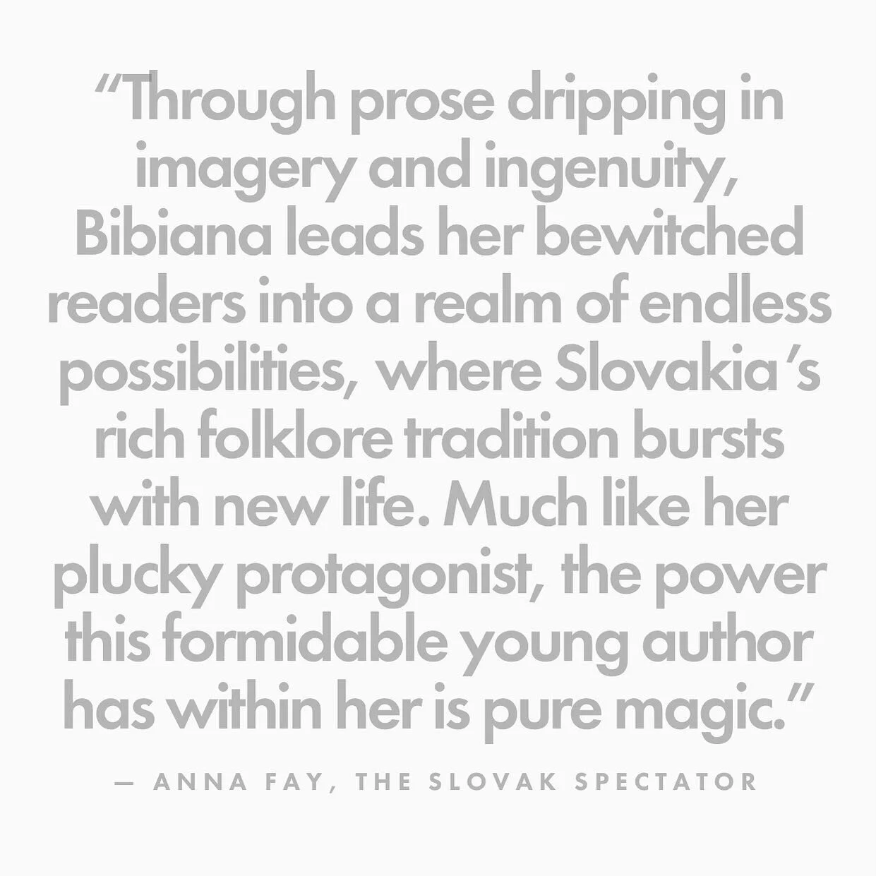 In September, I had the opportunity to speak with The Slovak Spectator about my upcoming novel. 📖 

Earlier this month, I shared my manuscript with the wonderful person who interviewed me. She, in turn, shared this beautiful quote with me about the 