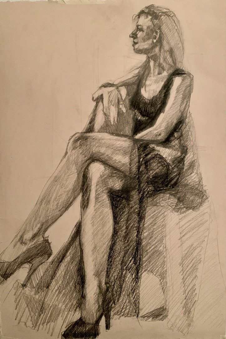 Graphite on Stonehenge 15”x 22”
