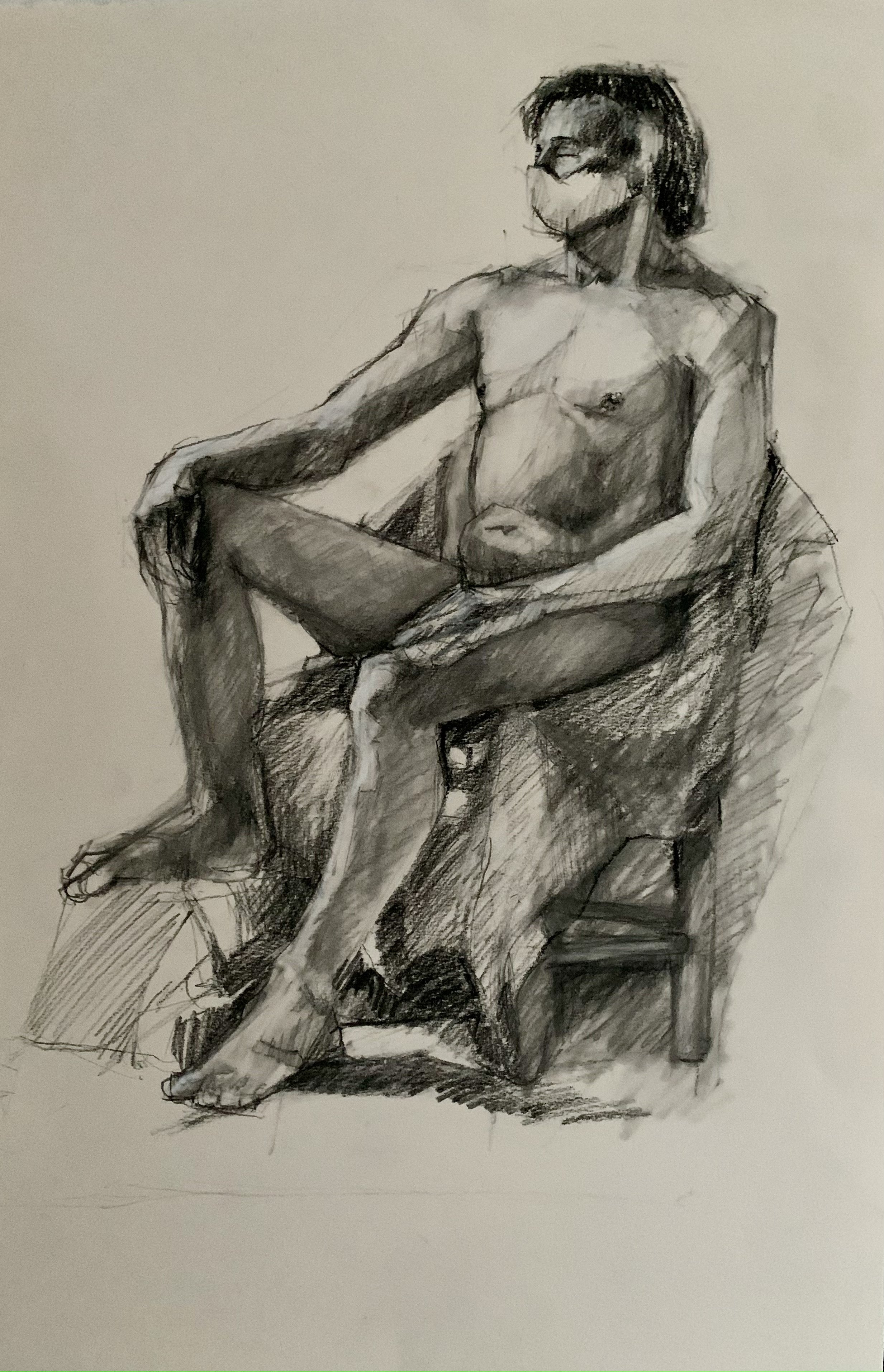 Charcoal on Stonehenge 15”x 22”