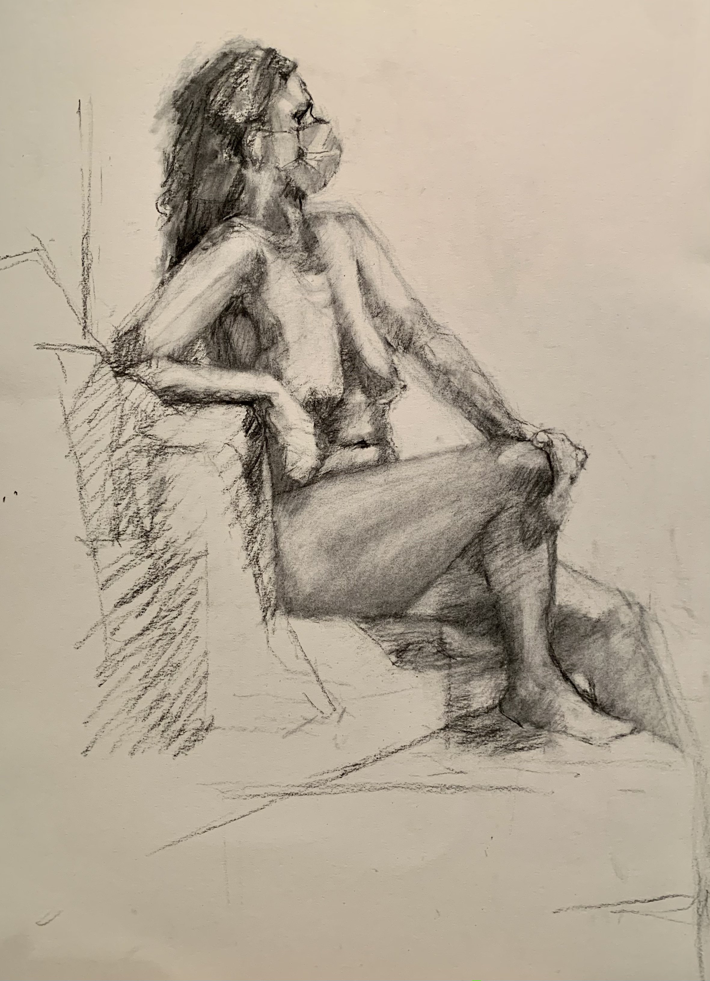 Charcoal on Stonehenge 15”x 22”