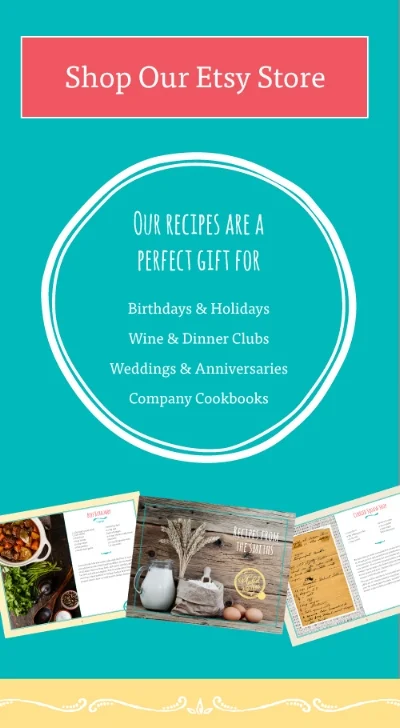  While encouraging viewers to shop, we wanted to provide some ideas on how to use recipes to connect with friends and family. 