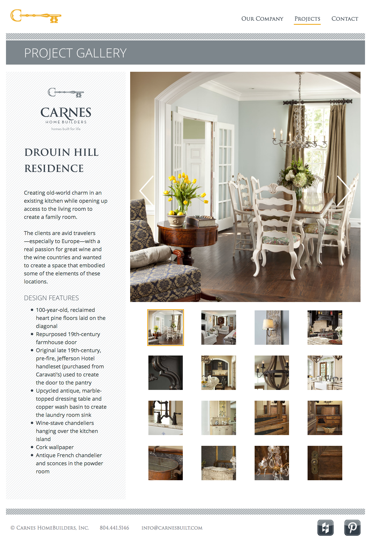  Detailed   project page.   