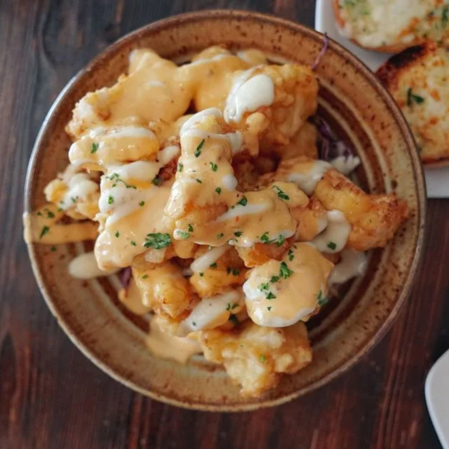 Fried Cauliflour with Lemon Aoli.
#thegrillonmainlq