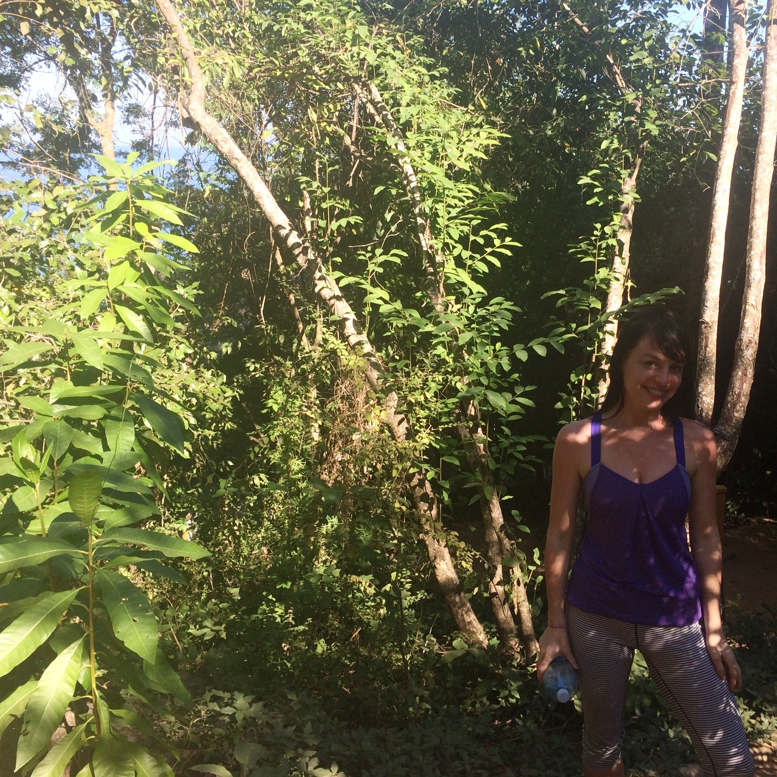  Colleen enjoying the nature walk on property at Xinalani 