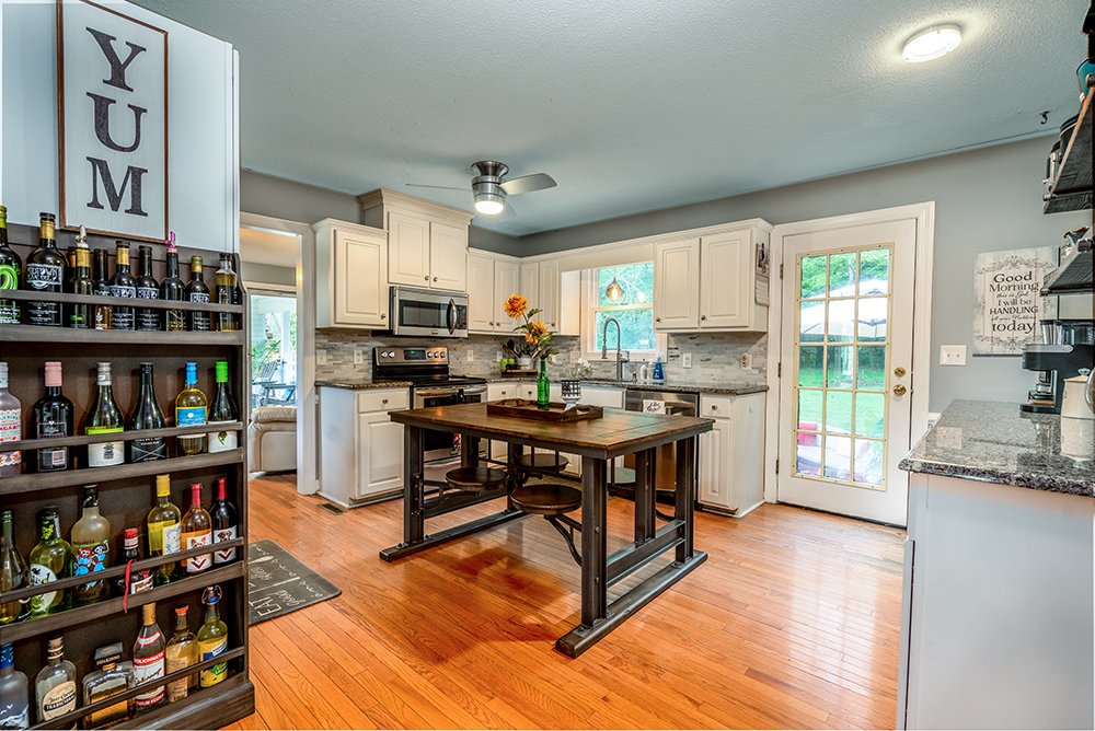 Don Evans Photography in Greensboro NC Real Estate Photography shot of a kitchen of a farm