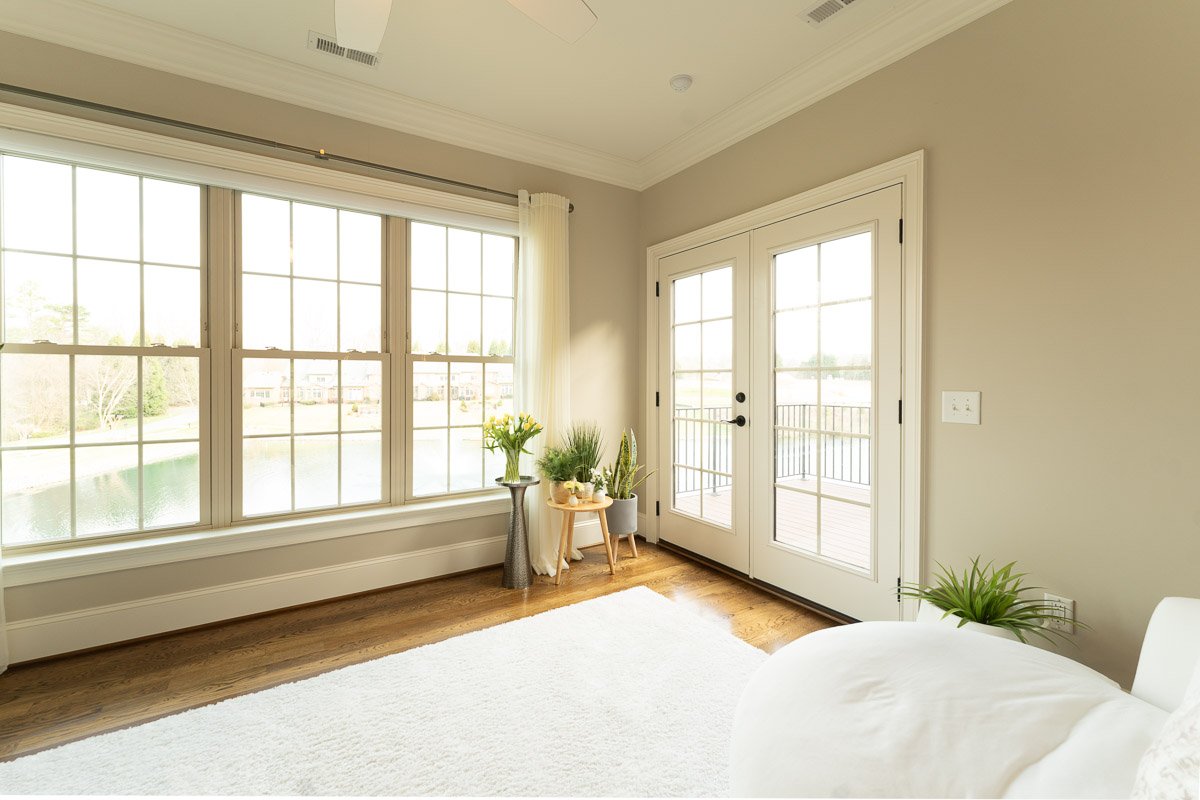 Original unedited real estate interior photo before window pulling