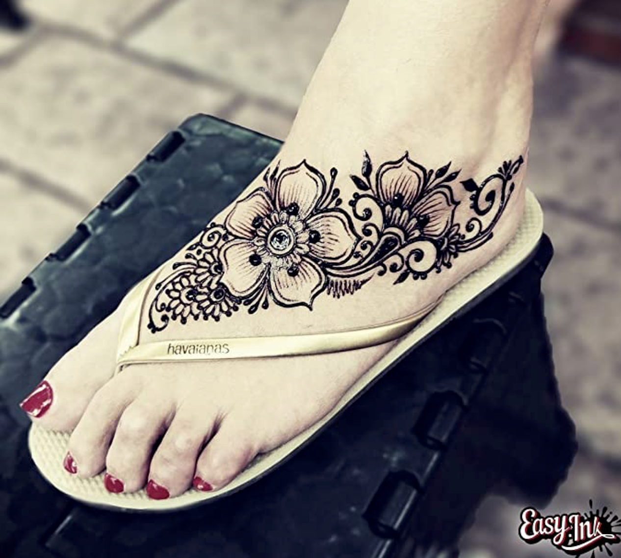 Temporary Tattoos for a noncommittal wearable artwork! Easy Ink is much like henna but is closer to the color of black tattoo ink.