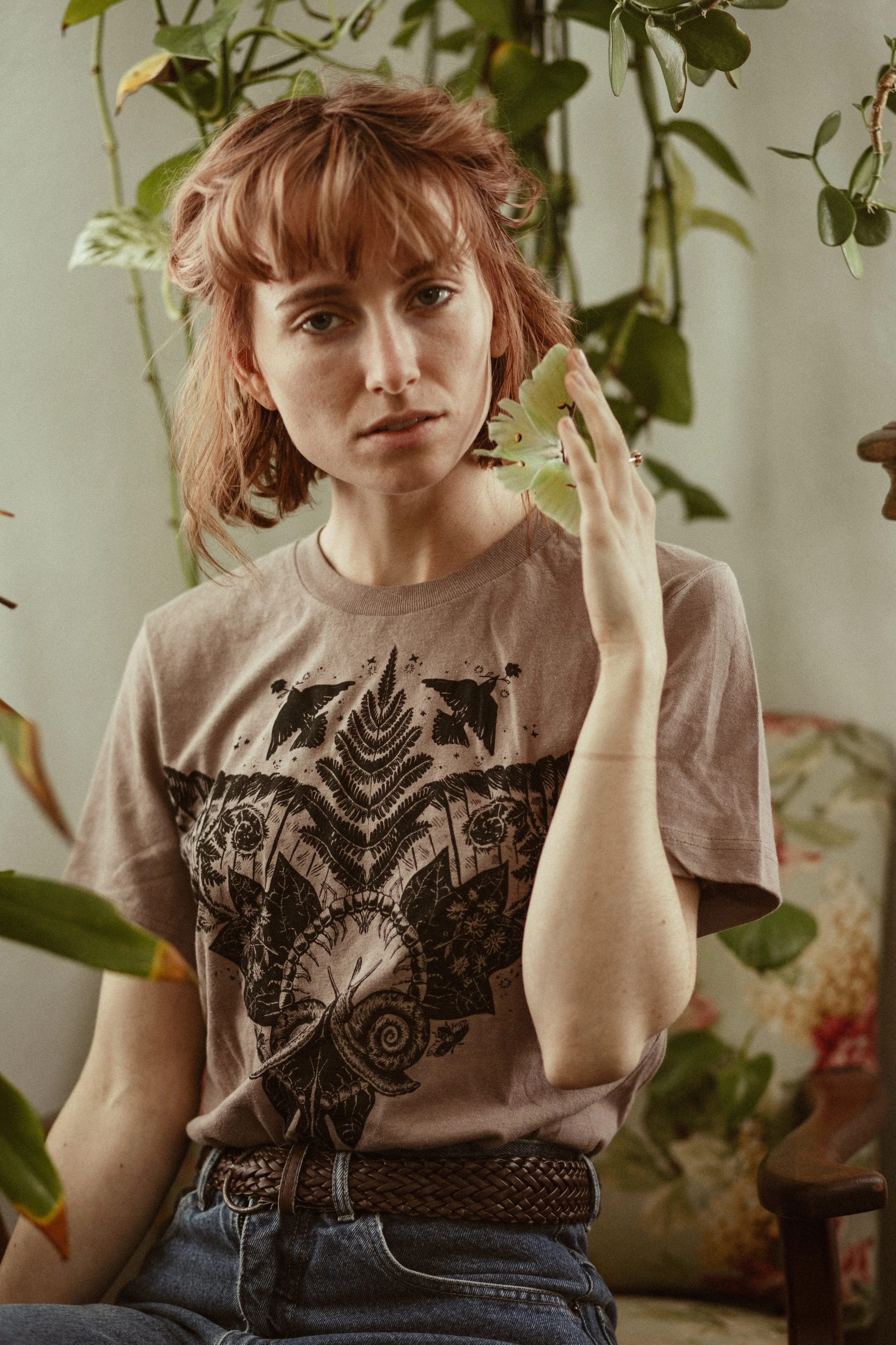 Earth Secret Garden Organic Cotton Tshirt — SOLSTICE HANDMADE