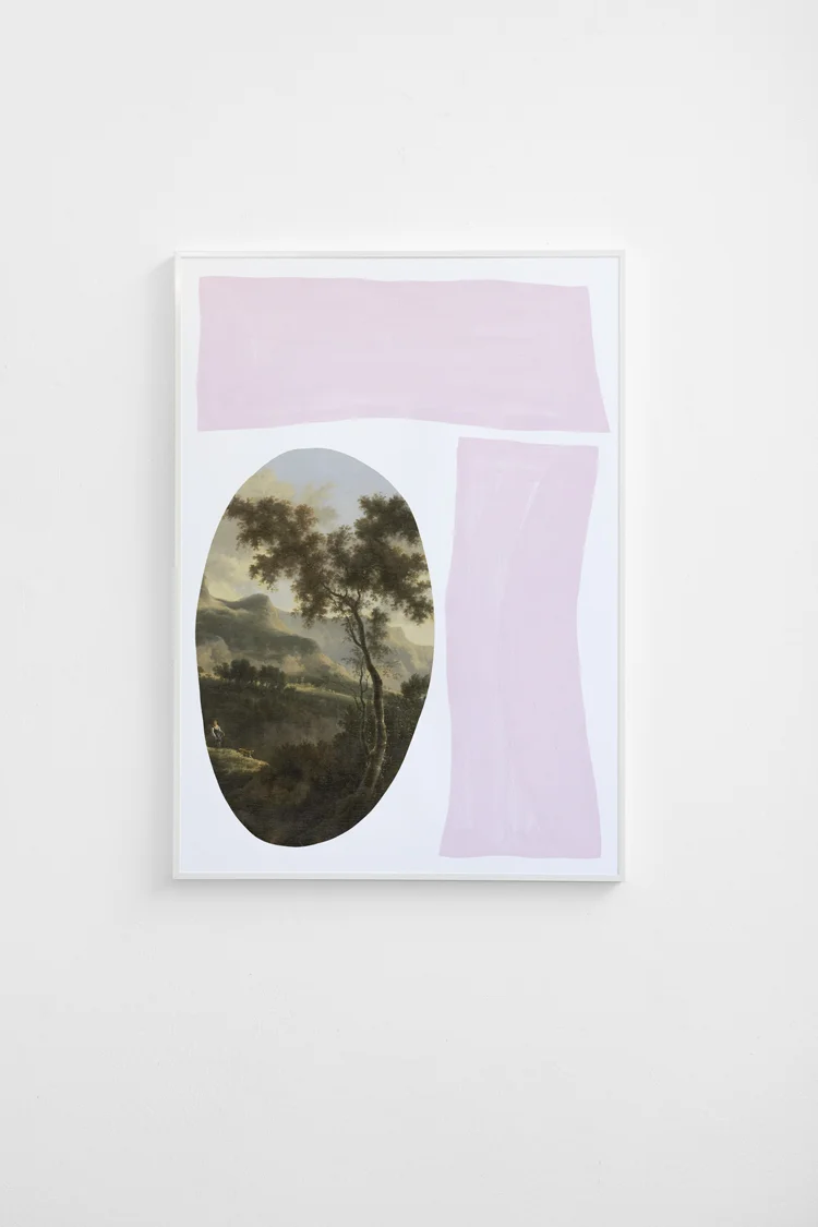 Pink Blocks with Landscape