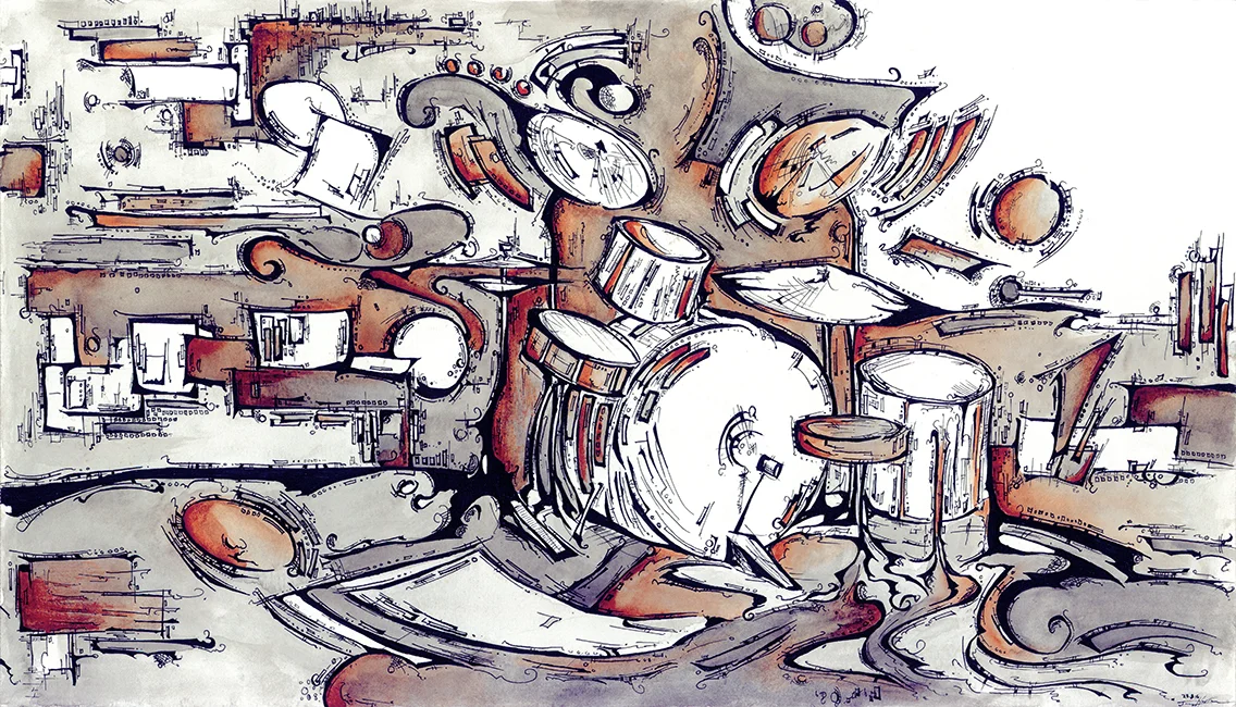 Rehersal Set of 6. Framed Detailed mat 5'x4'
