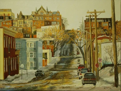 Sunset on Wentworth Street. Sold through Handworks Gallery