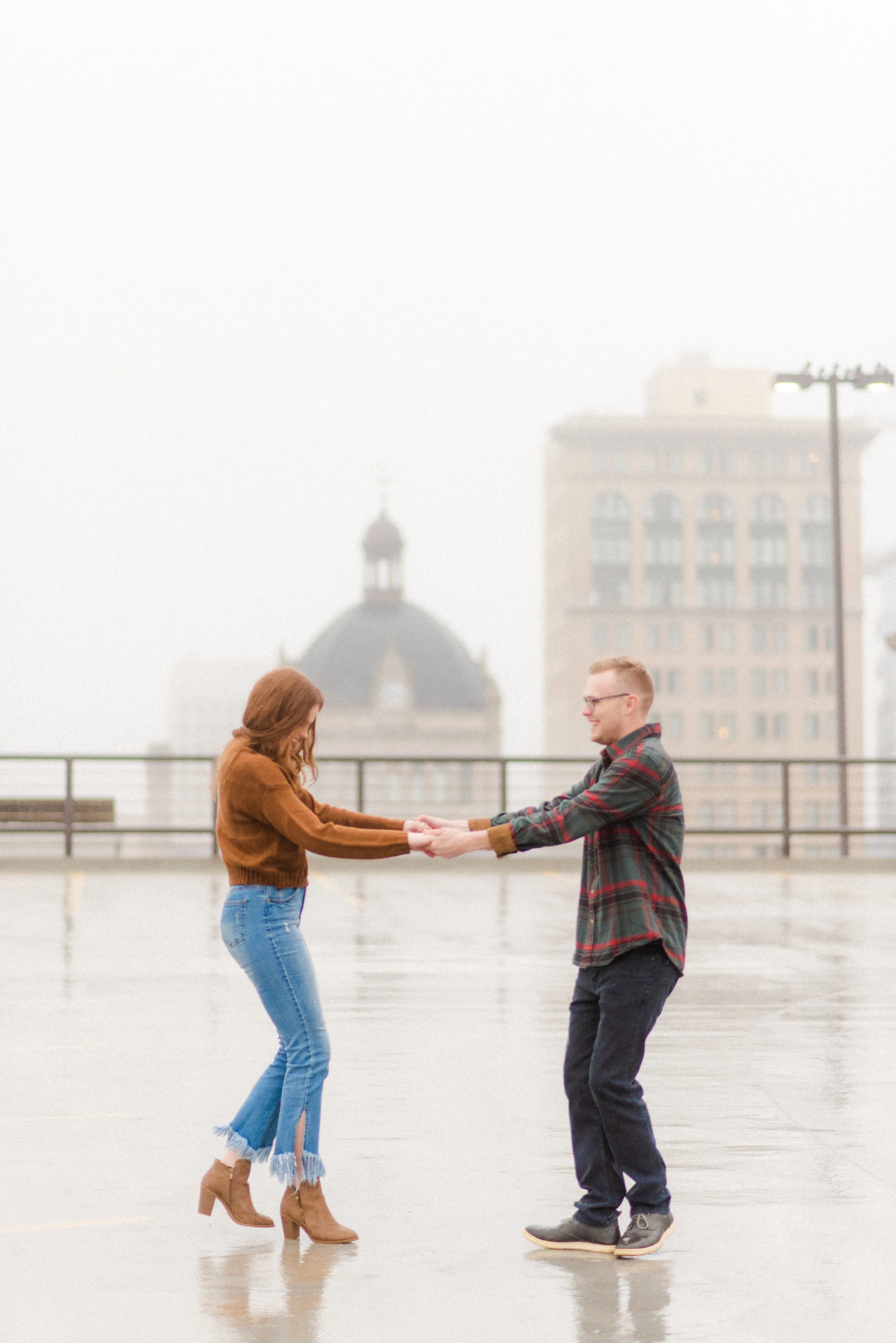 Paige + Ryan: Up until this shoot, I hadn’t ever asked a couple to “spin” like they were playing “ring around the rosies”…