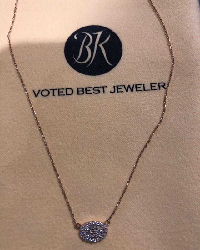 14kt yellow gold petite diamond necklace $495.00#downtown Naperville #petite dia necklace #everyday necklace #shop small#shop local #support local small shops