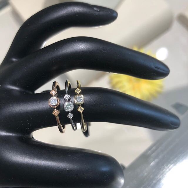 Stack stack stack , white gold , rose gold yellow gold and diamond starting at $495.00 #jewelry #stackables#downtown Naperville #graduation rings #shopsmall #shop local