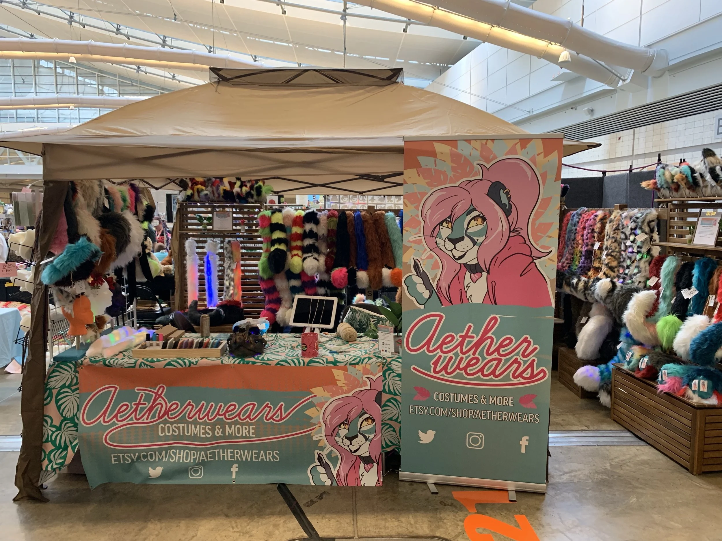  Client’s full assembled roll-out at Anthrocon 2019. 