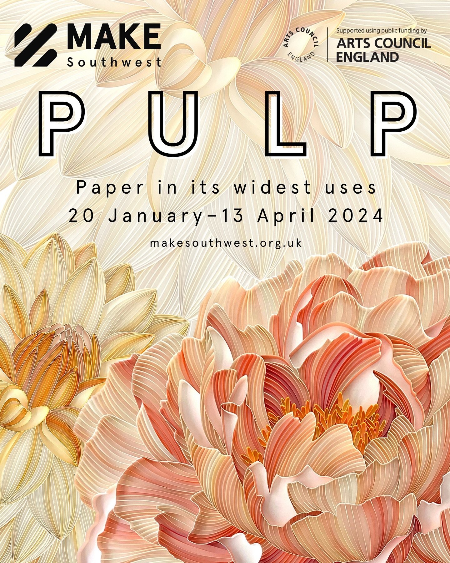 Incredibly stoked to participate in PULP, an international exhibition showcasing paper in all its forms. ENGLISH ROSE will be displayed alongside work from many other talented paper artists.
More info here: makesouthwest.org.uk/all-activity/pulp, or 