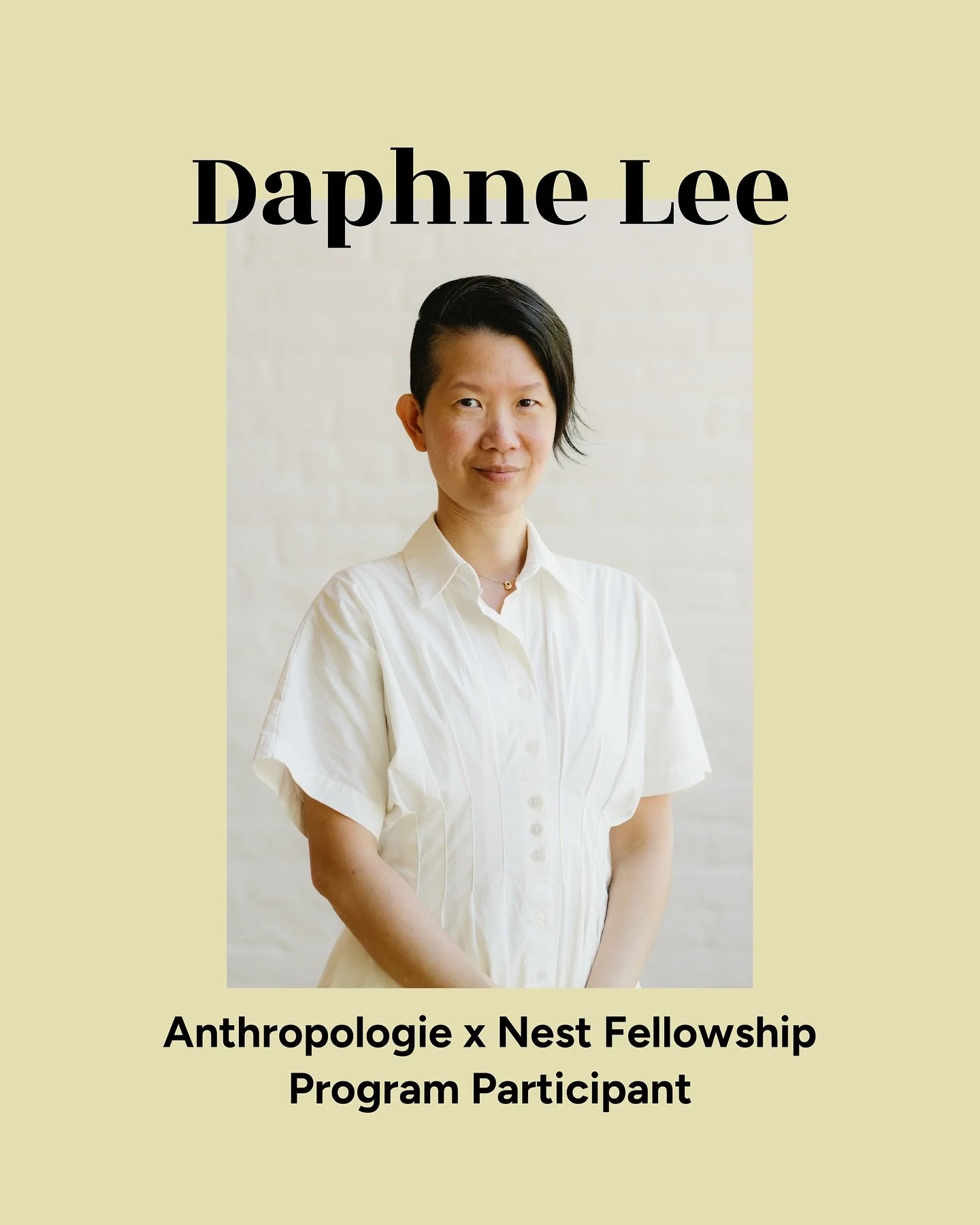 I&rsquo;m so thrilled to share that I&rsquo;ve been selected as one of five Fellows for @anthropologie and @buildanest&rsquo;s inaugural Fellowship Program! 

This 6-month program was designed to support makers and artists, like me, with professional