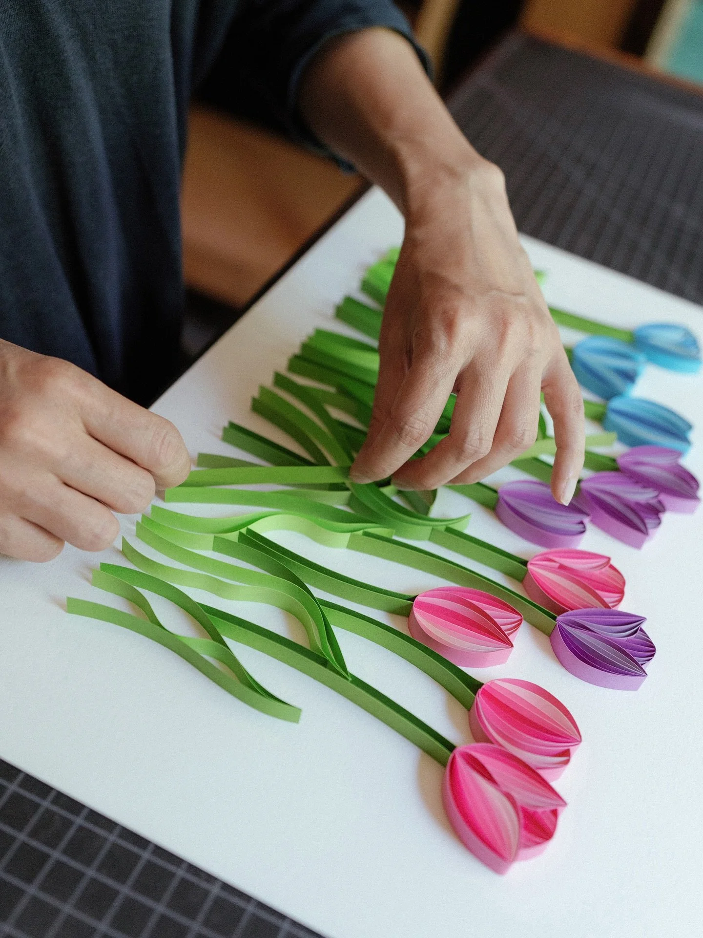 Earlier this summer, the talented photographer Kate Thompson @bettyclicker stopped by my studio to capture me at work. 

TULIPS, available in 2 different colorways, are officially live on the Anthropologie marketplace! 🌷

If you missed the big annou