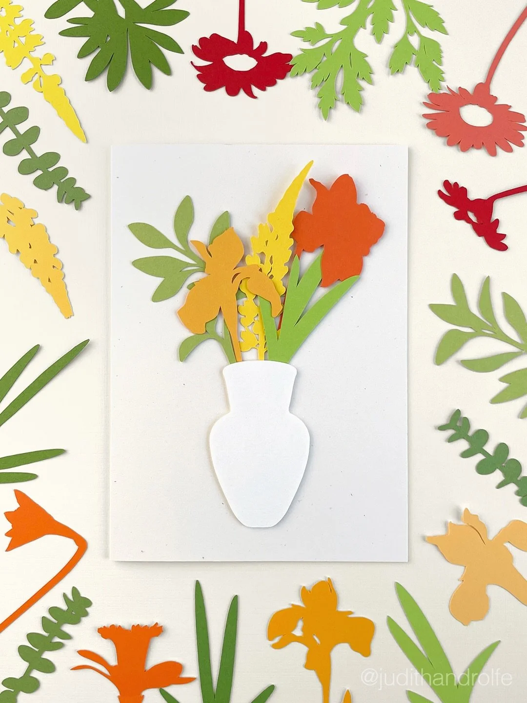 You&rsquo;re the florist. 🌸 Arrange cut paper daffodils, irises, daisies, lupines, and eucalyptus into a bouquet. Two colorways available. Shop 𝐏𝐢𝐜𝐤-𝐘𝐨𝐮𝐫-𝐏𝐨𝐬𝐲 cards &rarr; judithandrolfe.com/shop/cards, link in bio.

Are there any other 