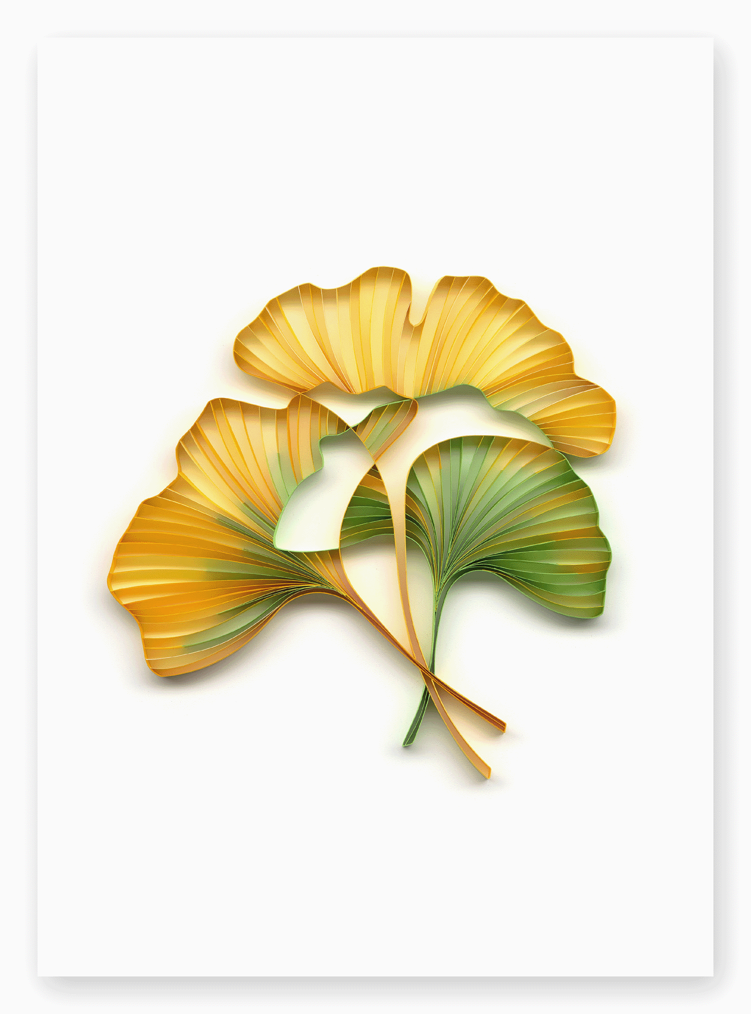 LEAVES collection blank everyday greeting cards