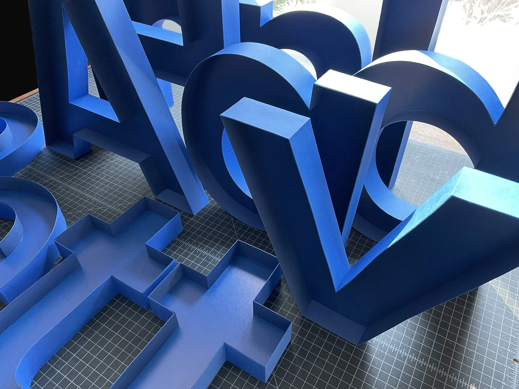 3D paper letters