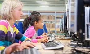 Girls at Computer