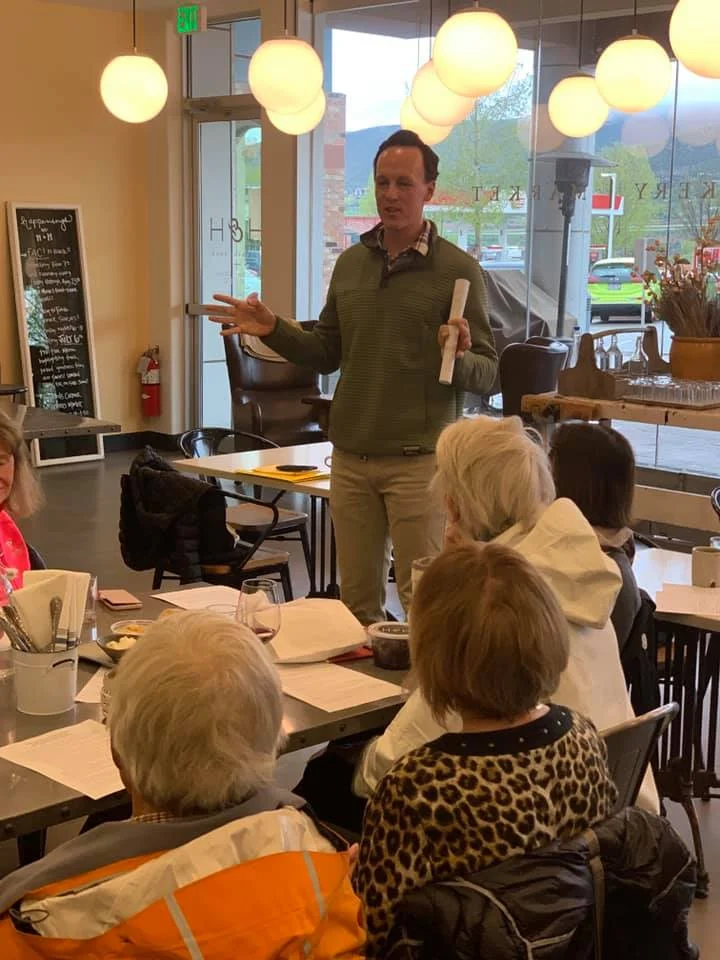Edwards Town Hall meeting at Hovey & Harrison, May 20, 2019.