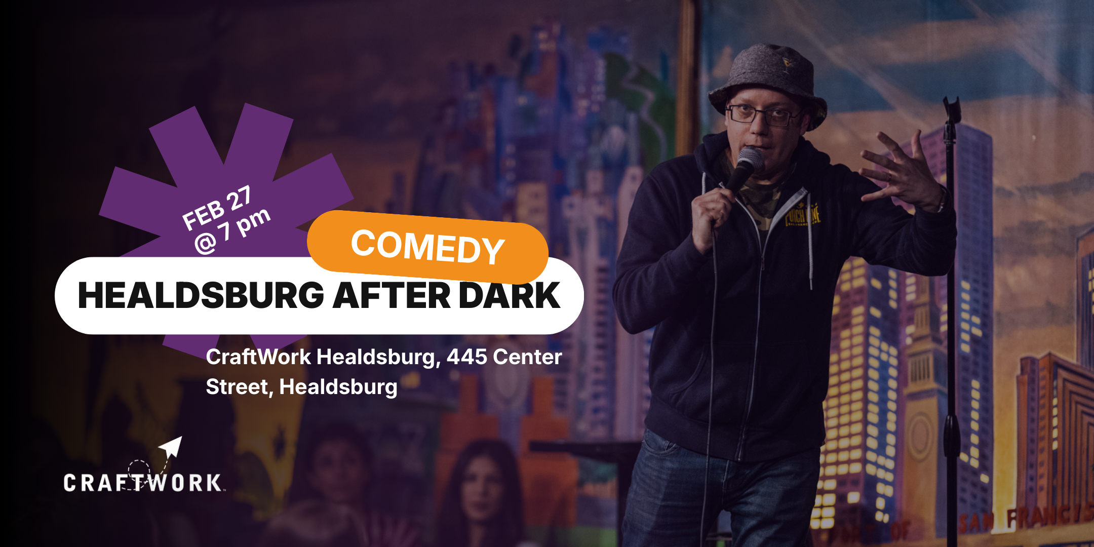Healdsburg After Dark - February 27: Comedy, Roasts, and Wine 🍷