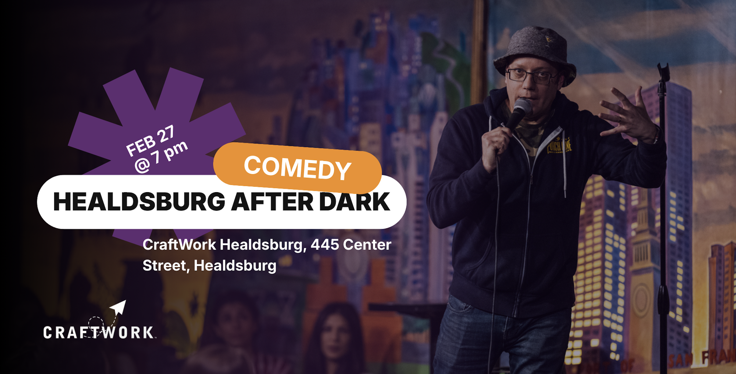 Healdsburg After Dark - February 27: Comedy, Roasts, and Wine 🍷