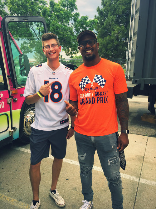 Brandon Pleiman (co-owner) and Von Miller (Super Bowl 50 MVP)