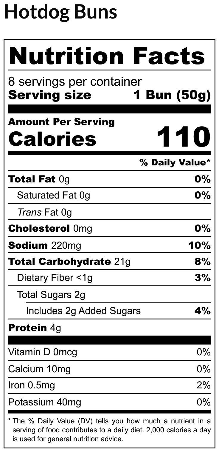 Hotdog Buns - Nutrition Label.png