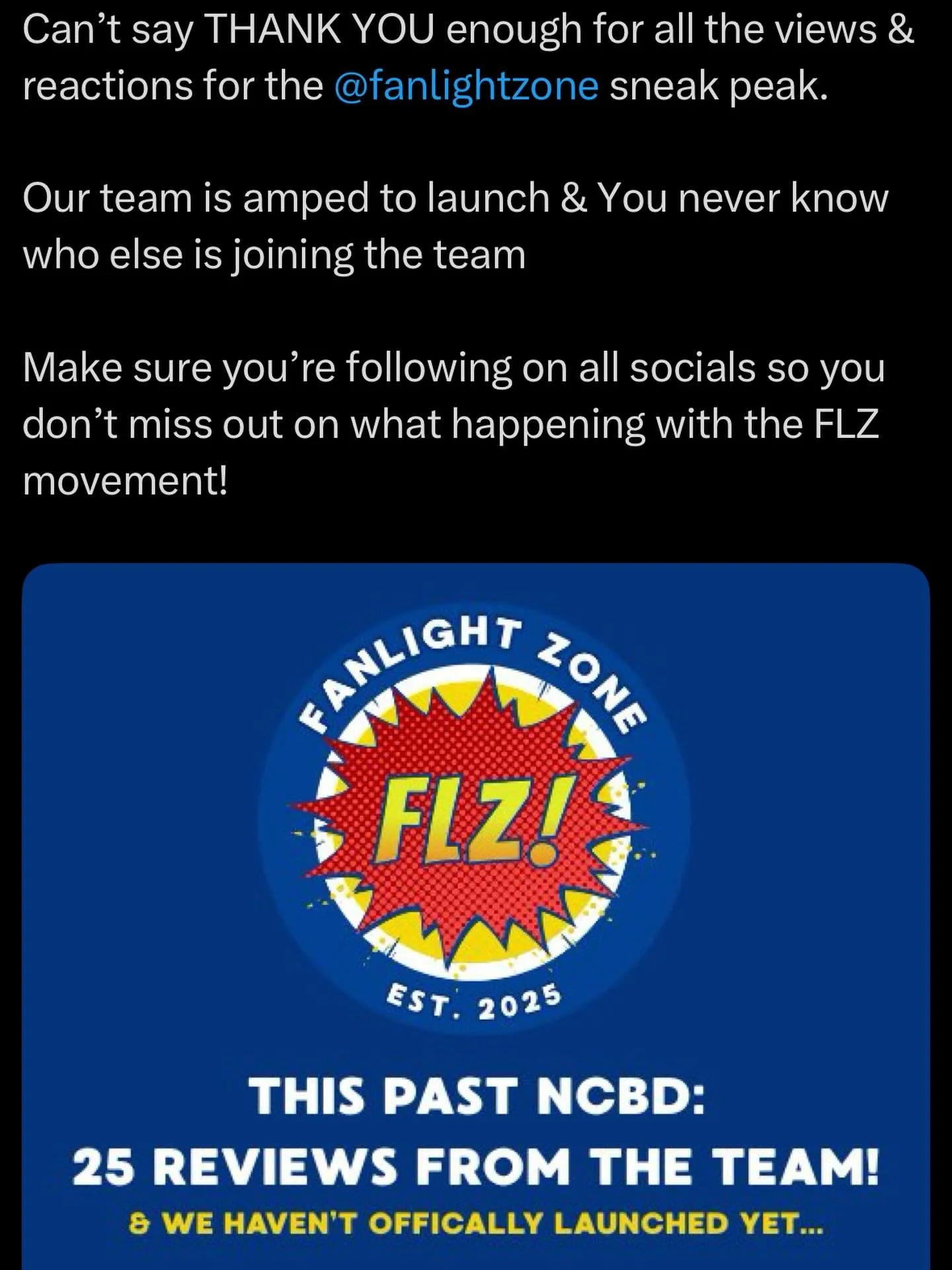 The post says it all&hellip; #thankyou #comics #whosnext @fanlightzone