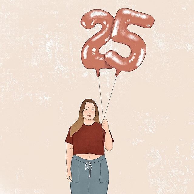 Celebrating 25 years of life on Day 40 of quarantine with a little doodle. Positive look on the whole quarantine thing is I get to celebrate my birthday with my family for the first time in 5 years so that&rsquo;s cool 😎 .
.
.
.
#quarantinebirthday 
