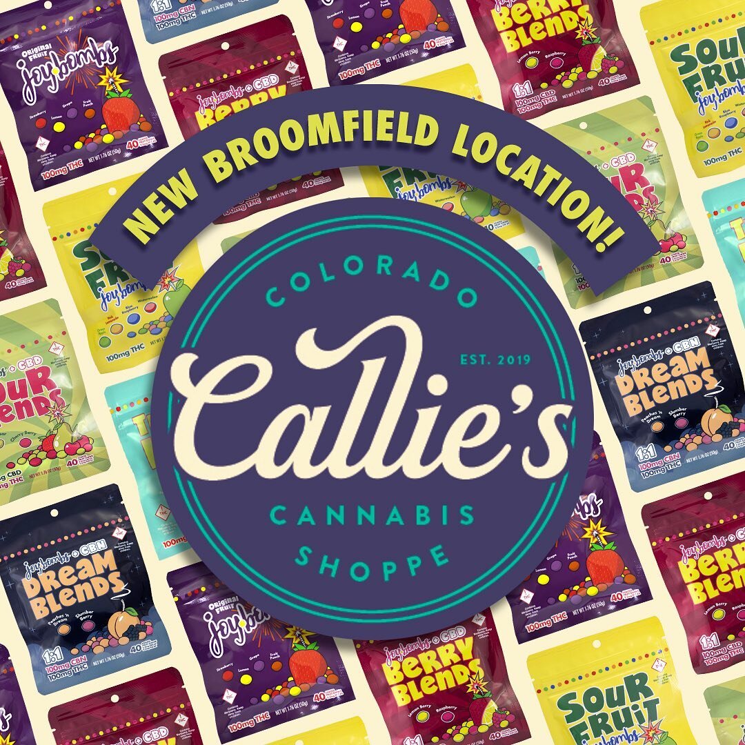 Callies Cannabis shop has a new location in Broomfield Colorado, and they have ALL OF OUR JOYBOMBS!! Check em out at 291 E Flatiron Crossing, Unit B in Broomfield! 

@shoppecallies #broomfieldco #broomfieldcolorado #colorado #infusededibles #fruitche