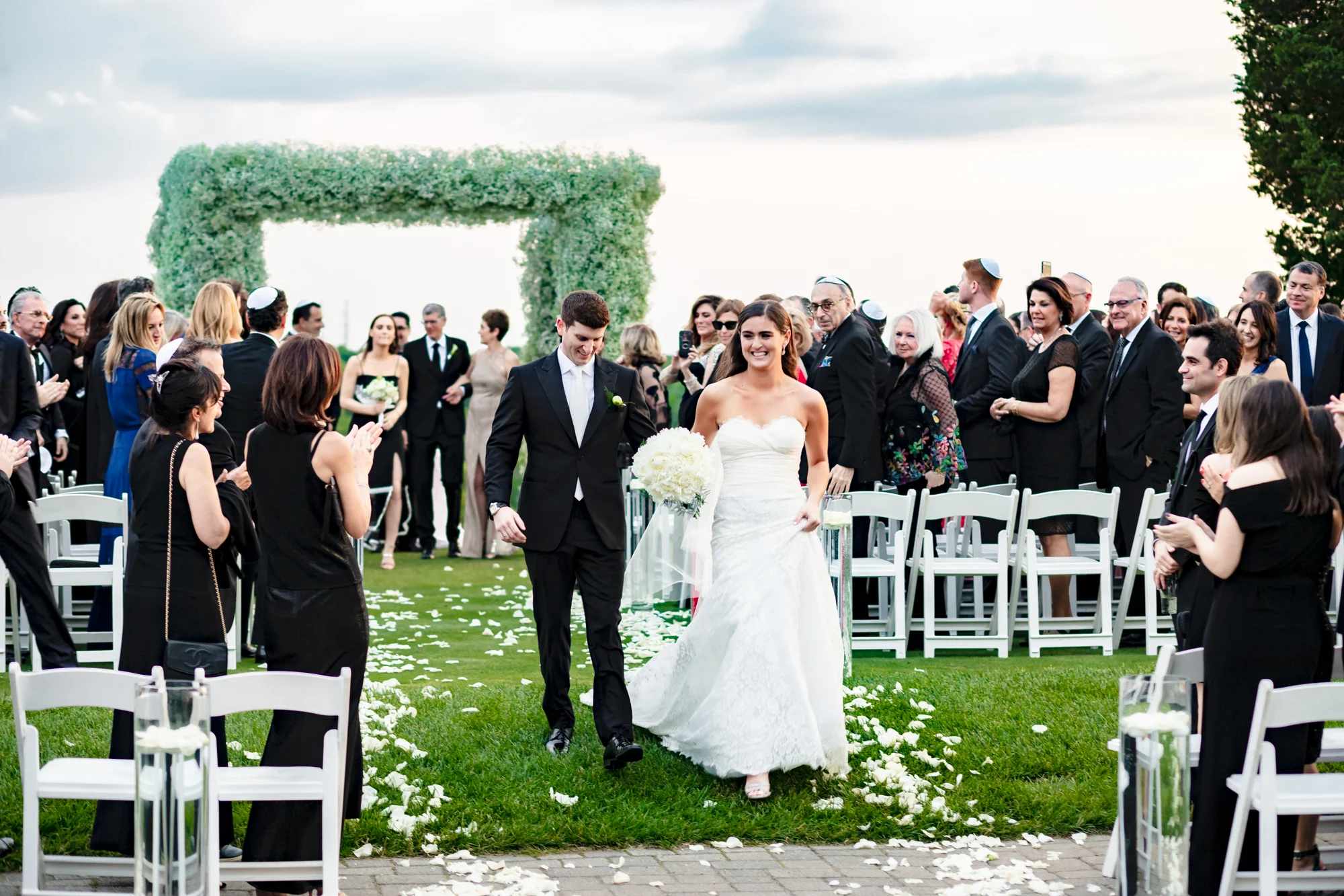 Outdoor Ceremony | Bride & Groom | I Do | Wedding Photography | Best Wedding Photographer in New York | Artistic Wedding Photographer | Fine Art | Weddings | Rose Aisle