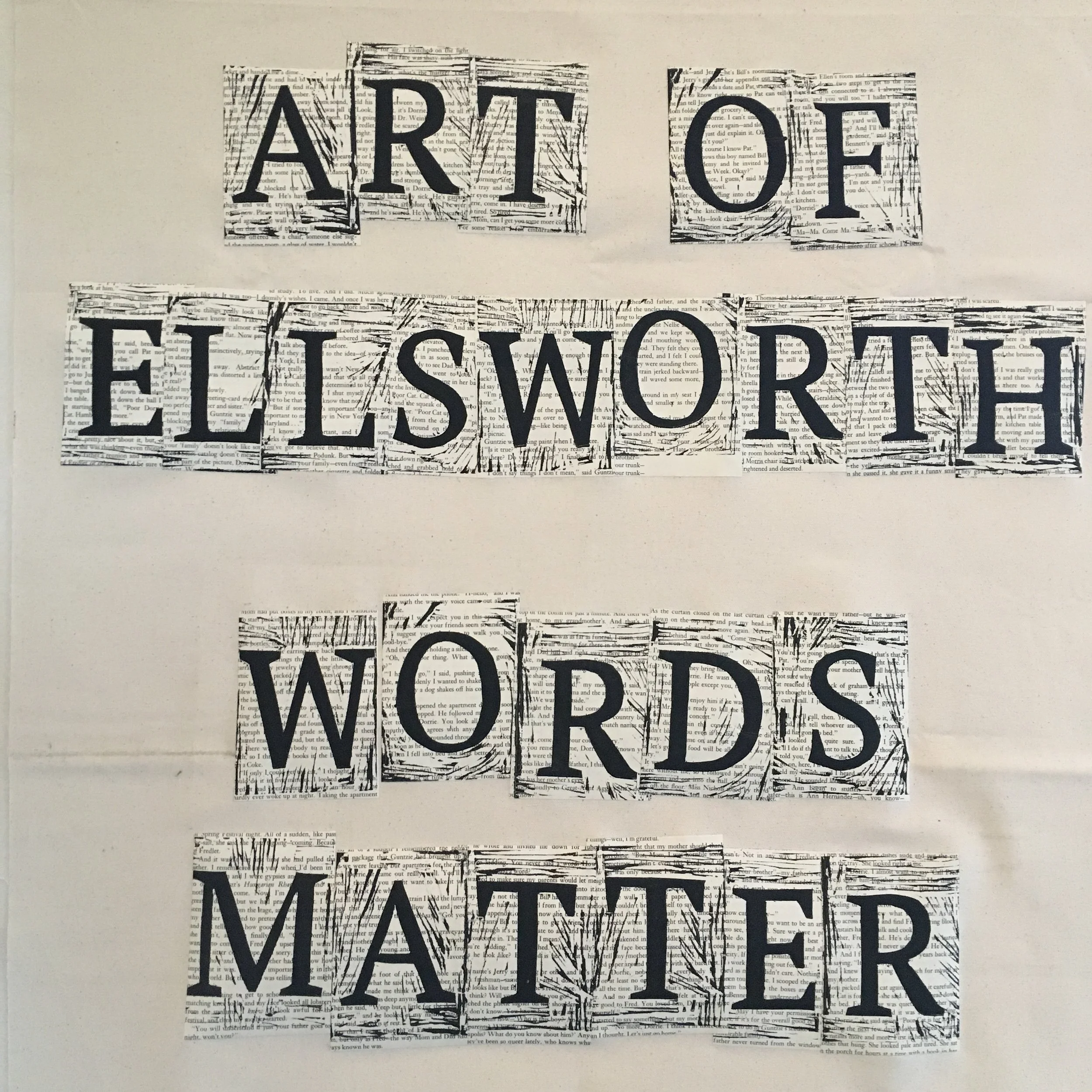 Exhibition With Chris Leith + Lois Licht "Words Matter…Mending Community…Art of Ellsworth" @ (KoT) Contemporary Craft