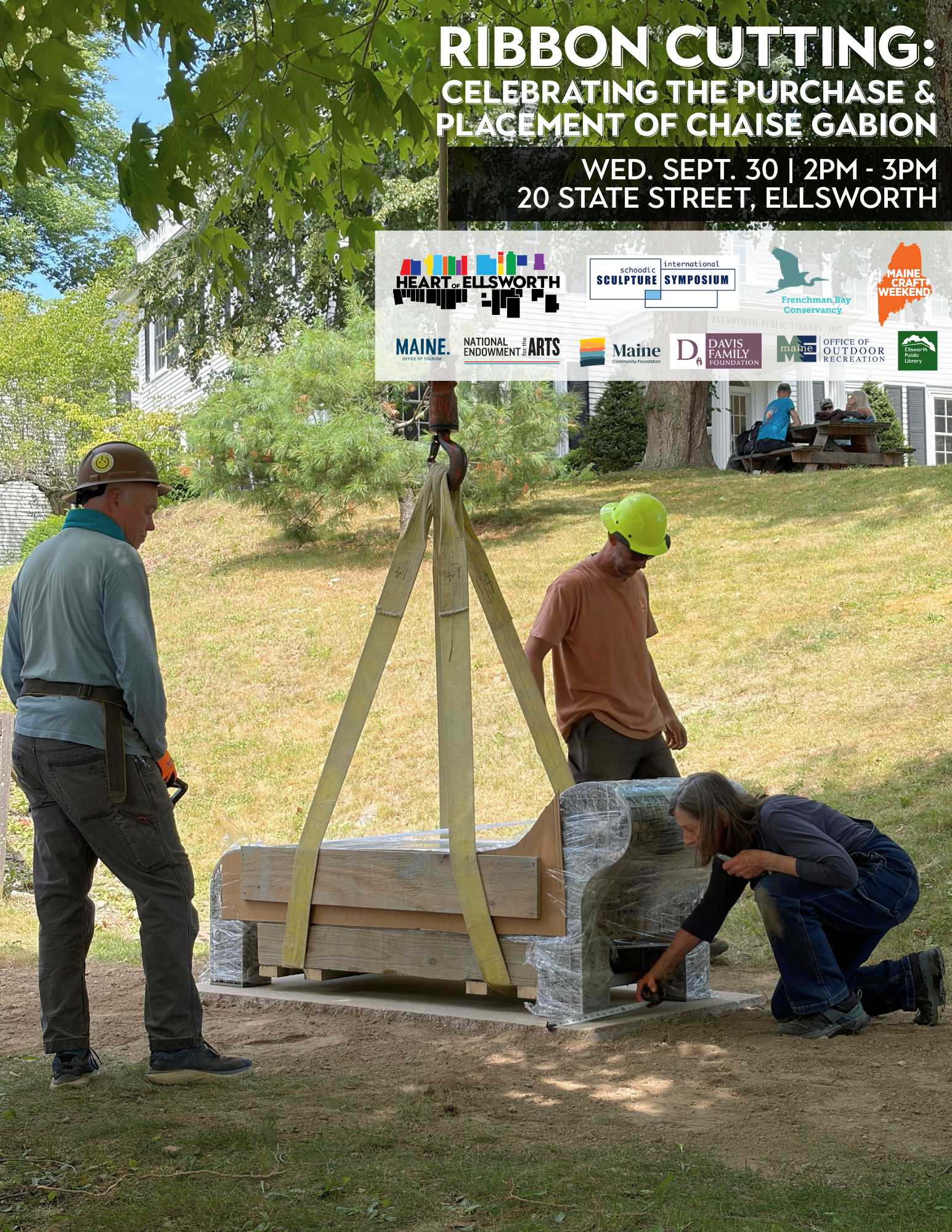 Ribbon Cutting: Celebrating the Purchase & Placement of Chaise Gabion