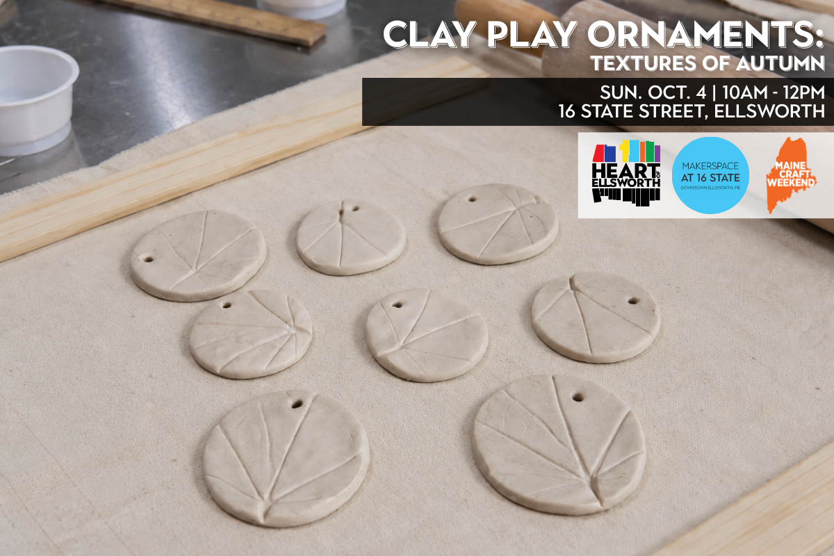 Clay Play Ornaments: Textures of Autumn