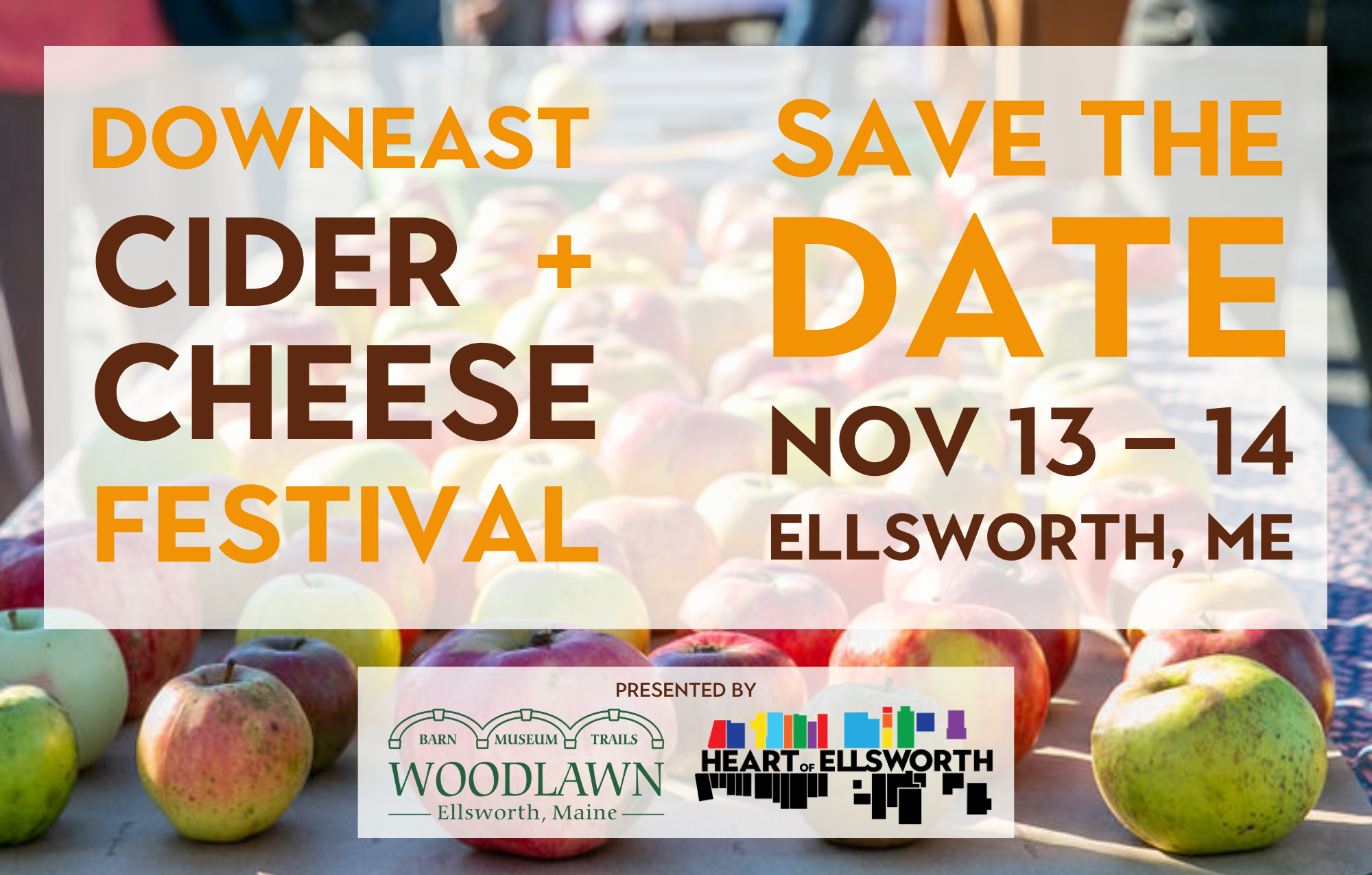 The Downeast Cider + Cheese Festival Returns to Ellsworth Nov. 13–14