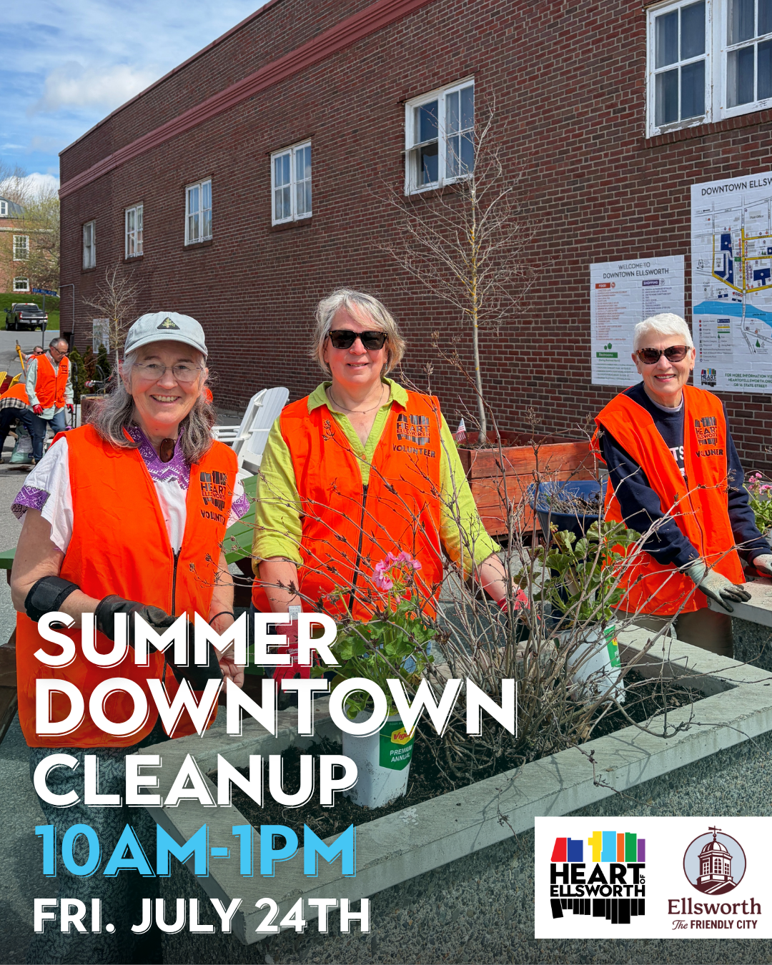 Heart of Ellsworth and City of Ellsworth Host Collaborative Downtown Clean Up Day