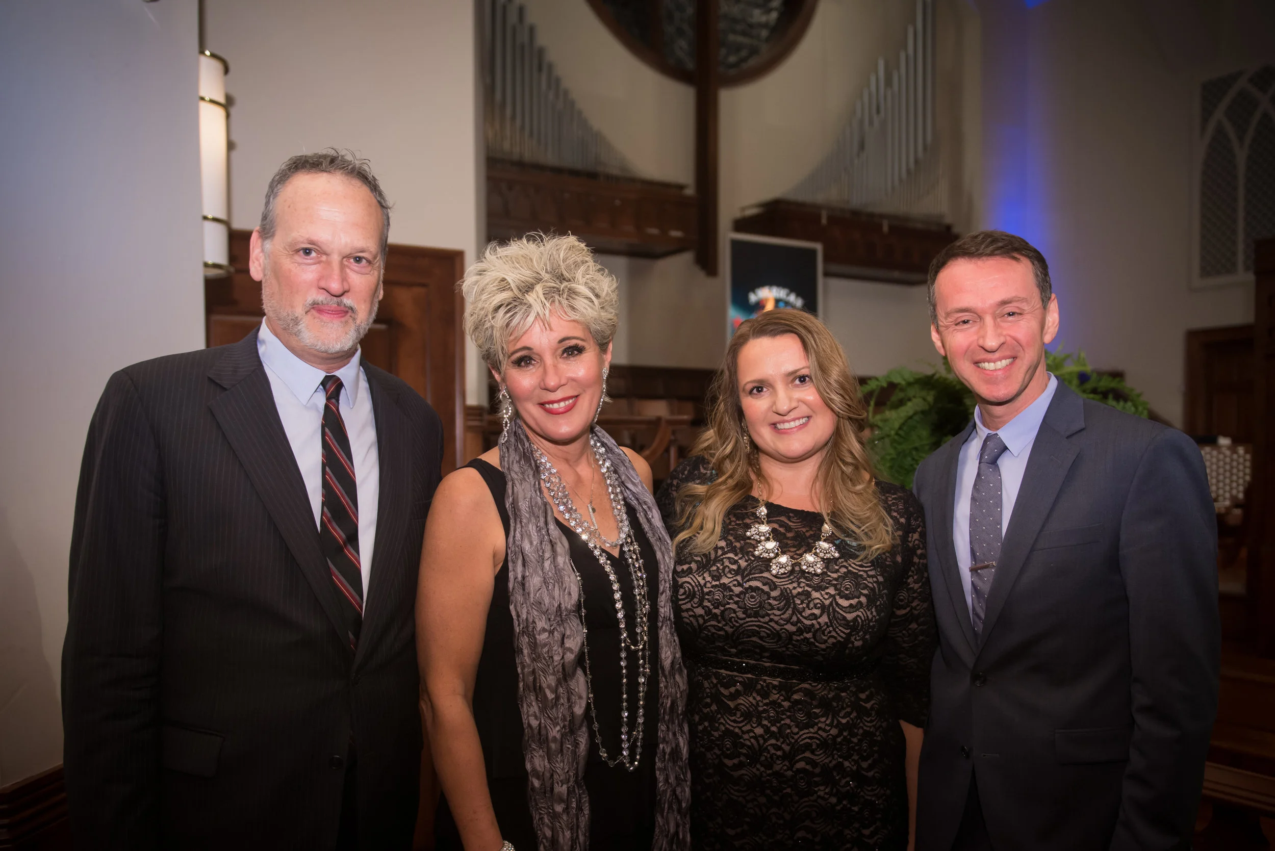 2017 Judges Kurt Ollmann, Sylvia McNair and Andrew Lippa with pianist Annastasia Victory