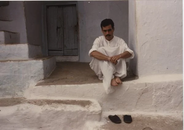Bachir Attar at the sanctuary of Saint Sidi Ahmed Sheikh