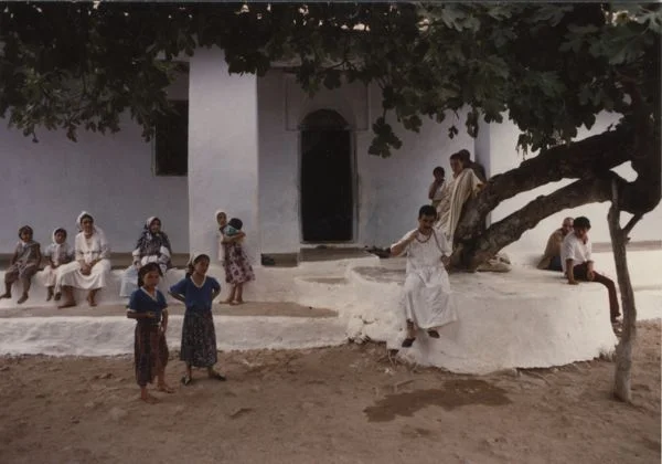 Bachir Attar at the sanctuary of Saint Sidi Ahmed Sheikh
