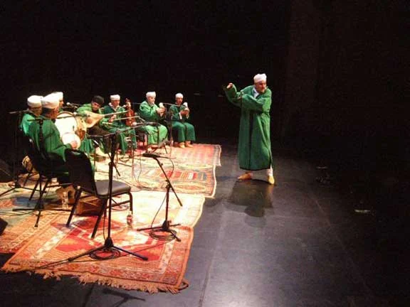 Mokhtar Jaghdal dancing live with The Master Musicians of Jajouka at Royce Hall